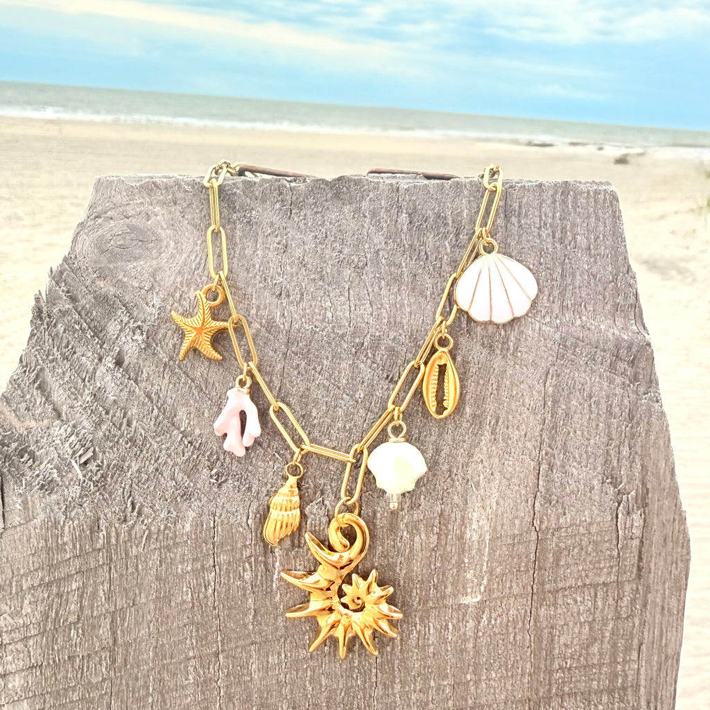 Retro Sun Charm Necklace 7