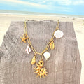 Retro Sun Charm Necklace 7