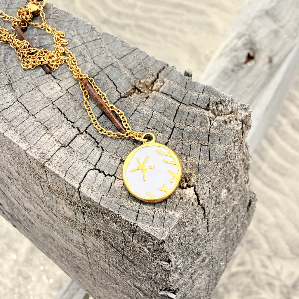 White Starfish Pendant