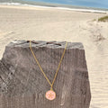 Pink Enamel Starfish Necklace